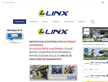 Tablet Screenshot of linx-lmn.ro
